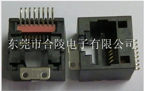 超薄RJ45插座SMT贴片式网络接口8P8C